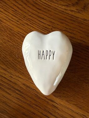 Ceramic Heart  HAPPY'